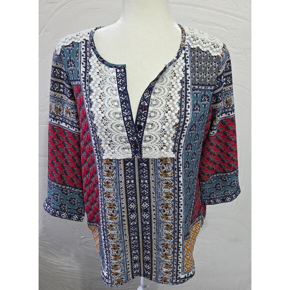 Blair Unique Multi Color Blouse Woman's Size Small - Picture 8 of 8